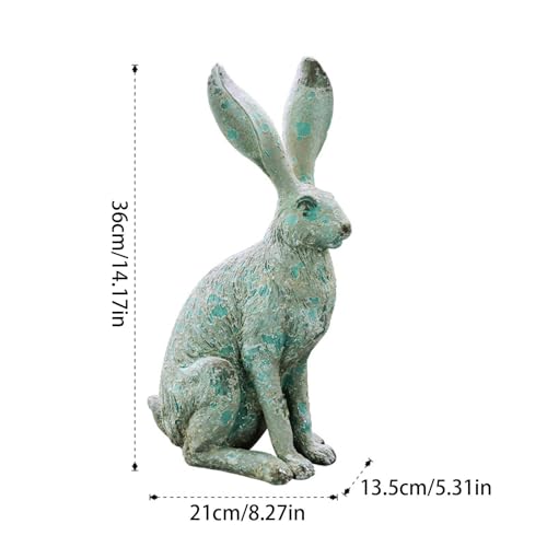 Décoration d'intérieur en résine de lapin pour salon et table basse