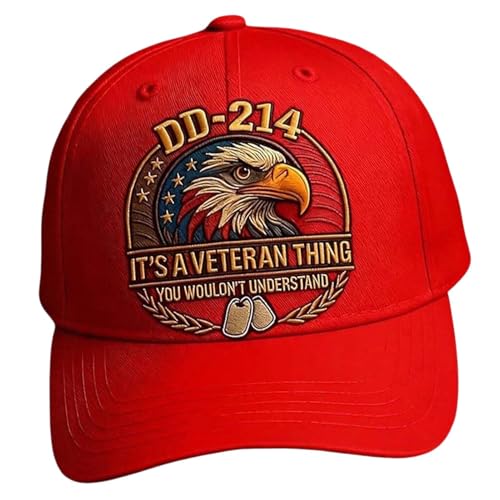 Syengery Gorro De Veterano De Combate | Unisex con Águila Bordada para Exteriores,Gorro De Veterano Bordado - para Cumpleaños Marina Halloween Playa Senderismo Trabajo Viajes Deportes
