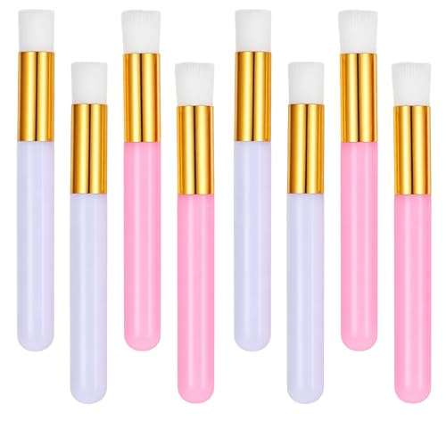 8 Pcs Lash Brushes for Cleansing Lashs Shampoo Brush Eyelash Brush Lash Wash Brushs for Nose Cleaning Lackhead Facial Deep Cleaning Pink and White