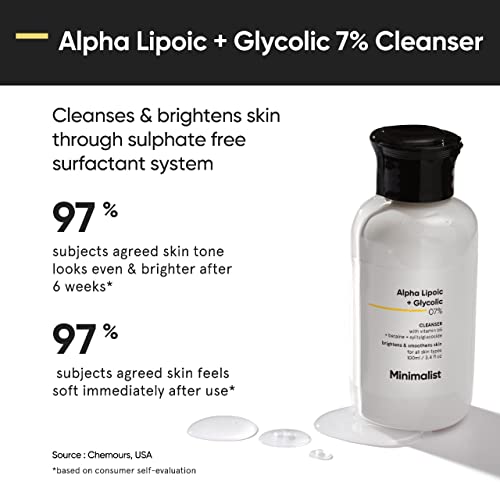 Image of Minimalist Skin Brightening Kit, Skin Care Routine Kit For Unisex, Face Wash, Serum & Face Cream Combo, 180g