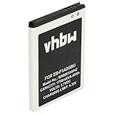 vhbw Batterie Compatible avec Samsung Galaxy S2 GT i9100, S2 GT i9101, S2 GT i9108 téléphone Portable (1750mAh, 3,7V, Li ION)   Remplacement pour EB F1A2GBU, EB F1A2