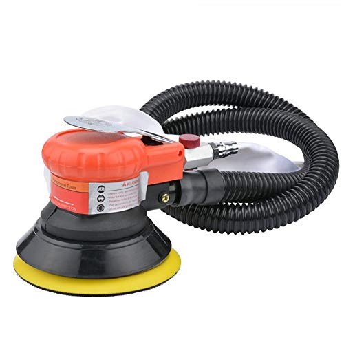 NLBN Clavadora neumática con 125mm Lijado neumático, Disco máquina pulidora neumática 5 Pulgadas, máquina de Papel de Lija de Mano Polvo Absorbente Extractor de Clavos neumático Cover