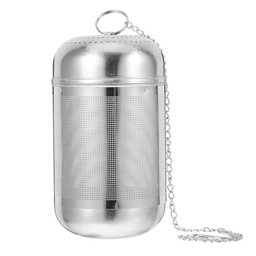 SHINEOFI Boule à Épices en Acier Inoxydable Grosse Taille Passoire à Thé à Mailles Fines Infuseur D’Assaisonnement pour Soupe et Fondue Chinoise Filtre Pratique Cuisine Domestique et