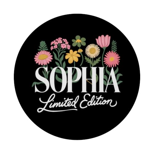 Sophia Limited Edition Vintage Nom personnalisé Wife Grandma PopSockets PopGrip Adhésif – vue 3