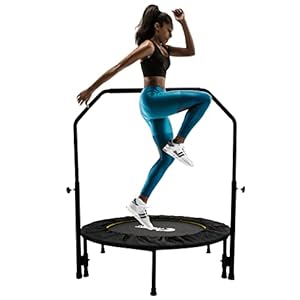 Elastische trampoline Ø 102 cm 40 inch Jumping Fitness trampoline inklapbaar in hoogte verstelbaar voor volwassenen en kinderen