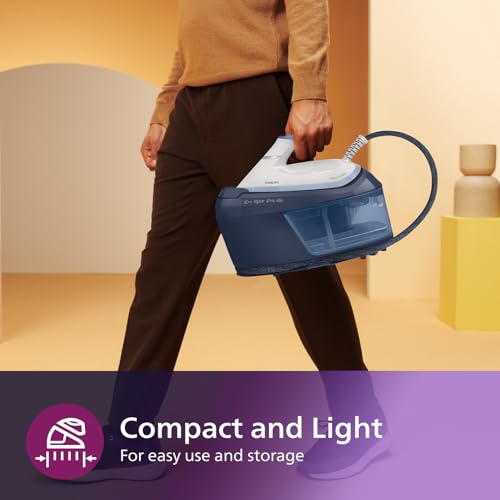 Philips PerfectCare 6000 Series Steam Generator - 2400W, 500g Steam Boost, 6.5 Bar Pressure, OptimalTEMP Technology, 1.8L Tank, White/Blue (PSG6026/20) - Image 3