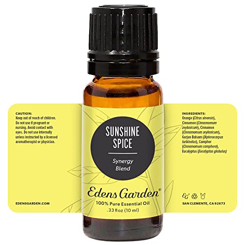 Edens Garden Sunshine Spice Essential Oil Synergy Blend, 100% Pure Therapeutic Grade (Undiluted Natural/Homeopathic Aromatherapy Scented Essential Oil Blends) 10 Ml #TOP4