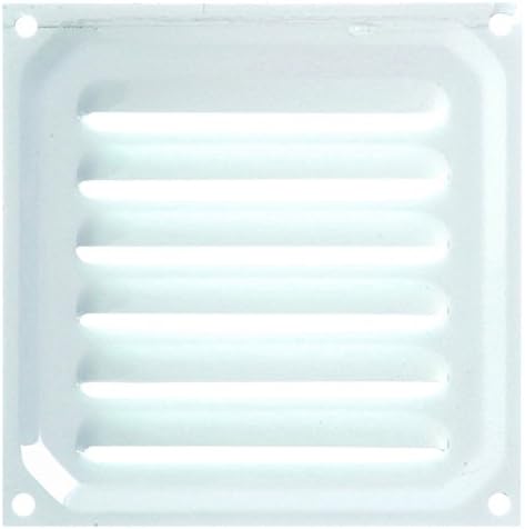 Brinox Grille with Ventilation Holes, White, B70210D, White Varnish, 10 x 10 cm
