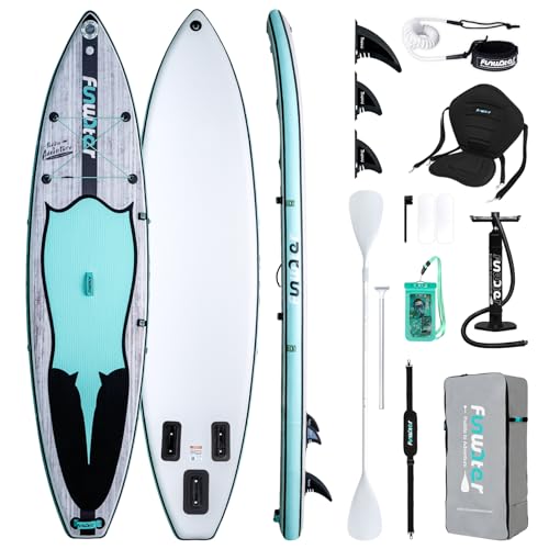 FunWater Inflatable Stand Up Paddle Board 10'6'/11'/11'6' Paddle Board for Adults & Youth,...