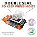 Q-Swiper Grill Cleaning Wipes - 40 Count. Bristle Free and Wire Free Grill Cleaner. Safe Way to Remove Grill Grease and Grime for a Healthy Grill. Use with Q-Swiper Grill Brush (Sold Separately)
