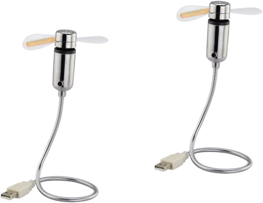 Gatuida 2pcs -powered Flexible Fan for Pc Mini Desk Fan Office Gadgets for Home