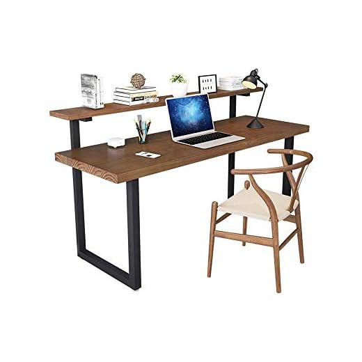 XUERUIGANG Bärbart fällbart datorskrivbord, hopfällbart skrivbord bärbar dator fällbart skrivbord för små utrymmen hem kontor skola (180 x 50 x 60 cm brun)