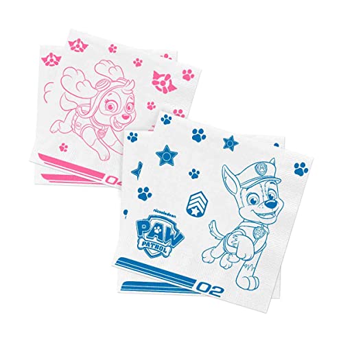 Guardanapo de Papel Estampado Patrulha Canina - 50 Unidades