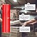 PSBM Red Stretch Wrap, 15 Inch x 1476 Feet, 8 Pack, Tinted Pre-Stretched Shrink Wrap Film for Moving, Packaging, Pallet Wrapping
