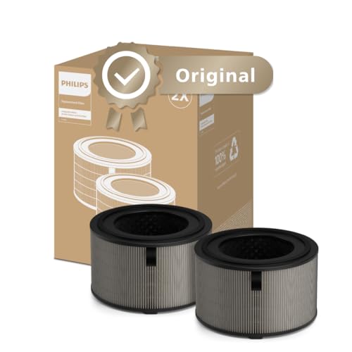 Philips Original Replacement Filter for 4200 Series AC4220 and AC4221, Air Purifier, HEPA NanoProtect + Activated Carbon, 12 Months Life, Black/White (FY4200/30)