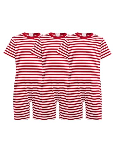 Ropa amigable para la sensibilidad de niñas con diseño de rayas Jugaoge