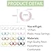KASFREE 12 Pairs Plastic Hoop Earrings for Sensitive Ears Clear Hoops for Women (Set 1)