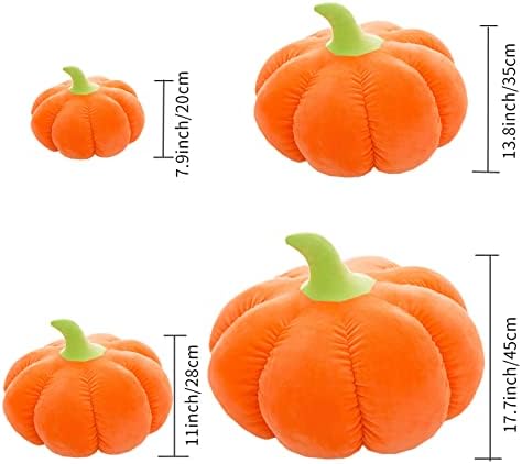 Pumpkin Throw Pillow, Cute Stuffed Plush Toy Sofa Cushion for Home Decor Kids Gift (35cm)