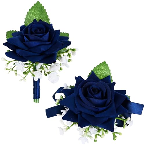 MAFELOE Navy White Corsage image
