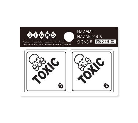 XebJ[ HAZMAT HAZARDOUS SIGNS 2PZbg ŕ TOXIC