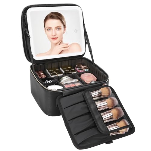 Relavel Travel Makeup Bag With...