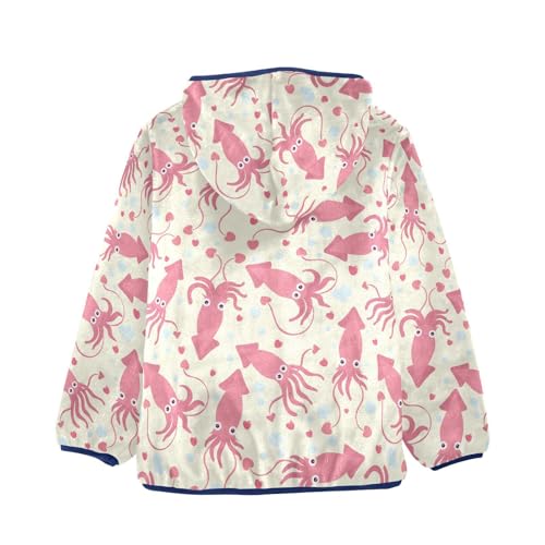 Cuttlefish Girls Fleece Jacket Girls Fall Jacket Girls Zip Up Hoodie Girls Sherpa Jacket 2-10T2