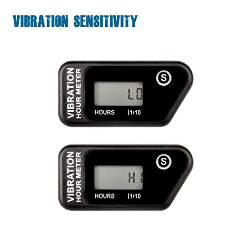 Runleader Digital Wireless Hour Meter,Vibrazione