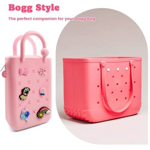 Mini bolso de silicona con cremallera y correa ajustable miniatura 4