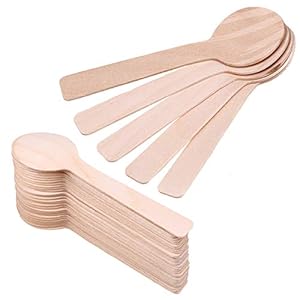 Jodsen 200er Pack Mini Holzlöffel Wooden Spoons