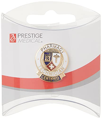 Image of Prestige Medical Emblem Pin, Pharmacy Technician, Certified