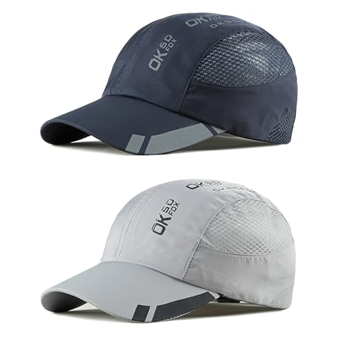 AYPOW 2 Packs Gorra de BéIsbol de Secado Rápido Deportiva Hombre, Gorra Running de Protección...