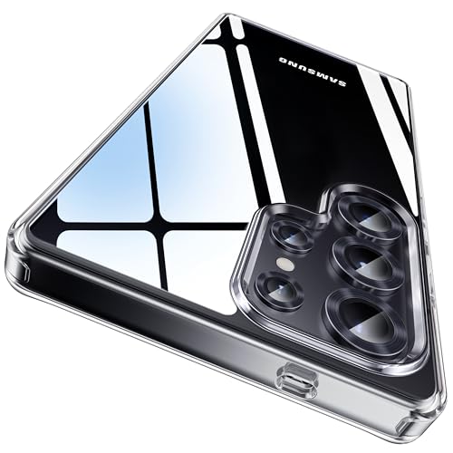 CASEKOO Crystal Clear for Samsung S25 Ultra Case [TOP1 Anti-Yellowing] [Military Grade Protection] Shockproof Protective Phone Case Transparent Thin Slim Cover for Samsung Galaxy S25 Ultra - Clear