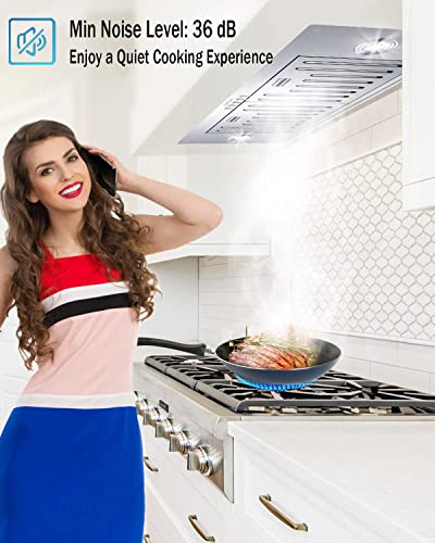 Eallmall EL11 Range Hood Insert 30 Inch, 800 Cfm Range Hood Insert, Ultra-Quiet Insert Range Hood,3-Speed Vent Hood Insert thumb #2