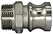 Duda Energy CamPlug-M050 304 Stainless Steel Cam-and-Groove Pipe Fitting Adapter 1/2