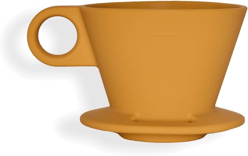 Verve Dwell Dripper Pour Over Coffee Maker Set, Non-Electric Coffee Dripper, Manual Brew Maker (Yellow) + Dwell Dripper Filter Pack – Premium Coffee Filters for Smooth and Consistent Brewing, 90-Count