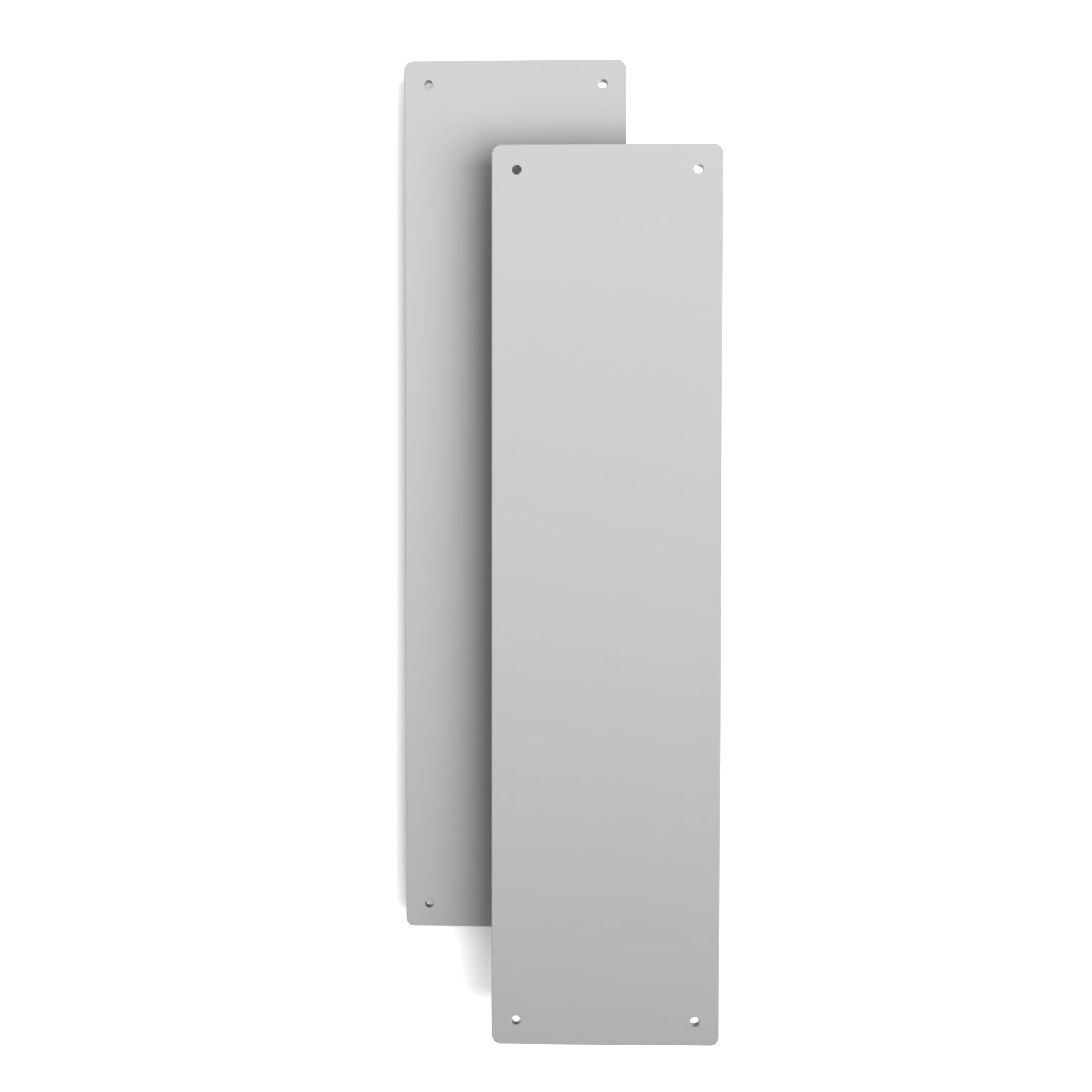Door Finger Plate with Screws (2, Grey)