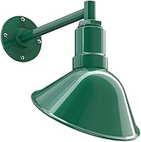 Vista 55 de Steel Lighting Co. Luz de Letrero de Tienda Venice para Pared de Acento de Restaurante Exterior Cúpula de 9 pulgadas Brazo Recto de 6 pulgadas