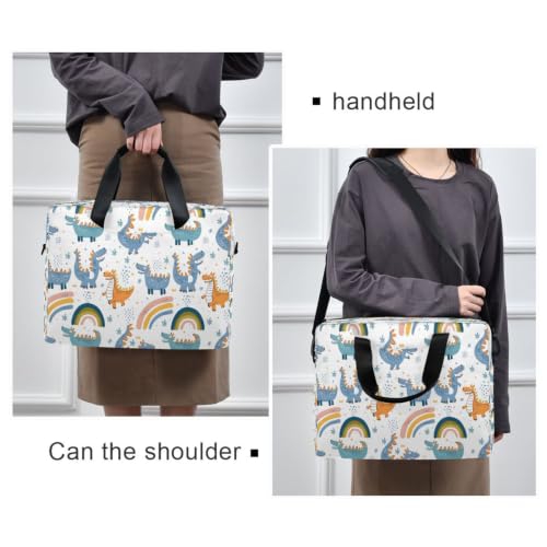 Bolsa de portátil con bolsillo de accesorios y nubes arcoíris 2