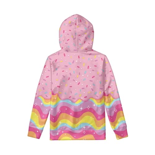 Image of Coloranimal Unisex Girls and Boys Long Sleeve Hoodies Hoody Athletic Pullover Sweatshirts Tops Age 6-16year