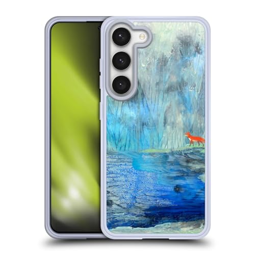 Funda gel Samsung S23 5G flexible Wyanne Red Fox Blue River arte