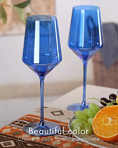 comfit Blue Wine Glasses Set Of 6