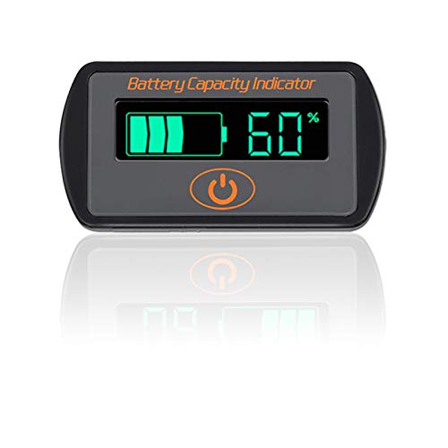 Battery Monitor, Battery Capacity Tester DC12V 24V 36V 48V 60V Battery Capacity Indicator Module Iron-Lithium & Lead-Acid Voltage Monitor Tester Percentage Indicator