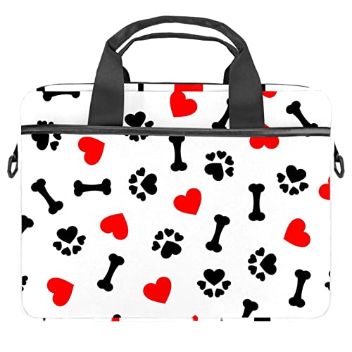 Sacoche ordinateur 13 pouces bandoulière housse PC portable 13.3 14.5 motif chien multicolore