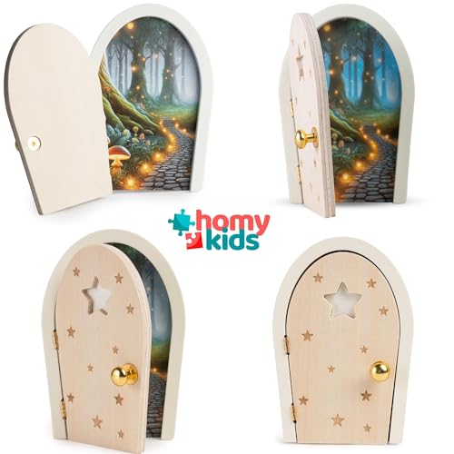 Miniatura 8 de Homykids Puerta Ratoncito Perez Magica Que Se Abre Y Brilla Cuento Gratis Certificados Originales Puerta Raton Perez De La Casita Del Ratoncito Perez Idea Regalo Con Cajita Dientes