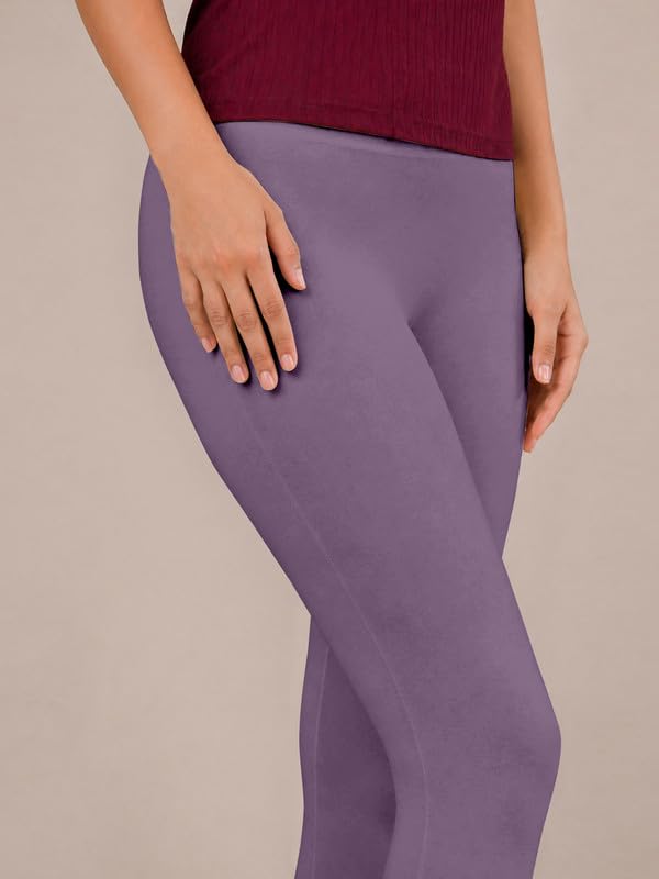Image of TRENDMALLS Women's Microfiber Elastane Stretch Soft Churidar Length Leggings with Ultrasoft Waistband