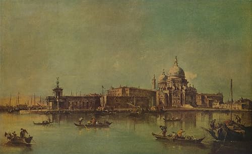Peinture murale Francesco Guardi : sublimer la décoration de votre salon moderne 60x90cm