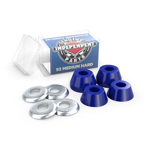Independent Bushings Skateboard-Radiergummis, konisch, mittelhart, 92A, Blau, 4 Stück