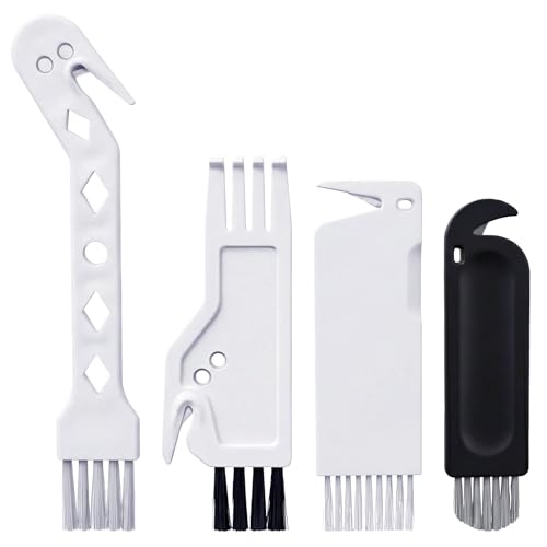 Image of 4 PCS Handheld Vacuum Cleaner Brush, 4 Styles Universal Dusting Brush, 2 in 1 Vacuum Roller Cleaning Tool for Sweeping Robot