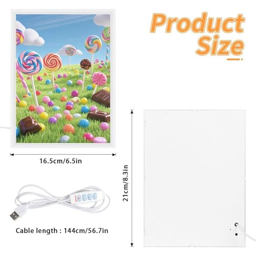 Miroir de beauté portable Candy doté de trois modes d'éclairage couleur - 3