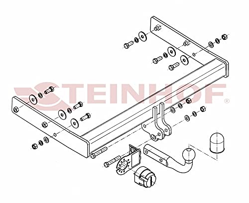 Gancio Traino Fisso Per Volkswagen Transporter T4  1996-2003  Camper Vanfurgone 7x4c284719638